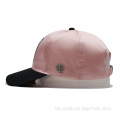 Rosa Stickerei Satin Baseballkappen